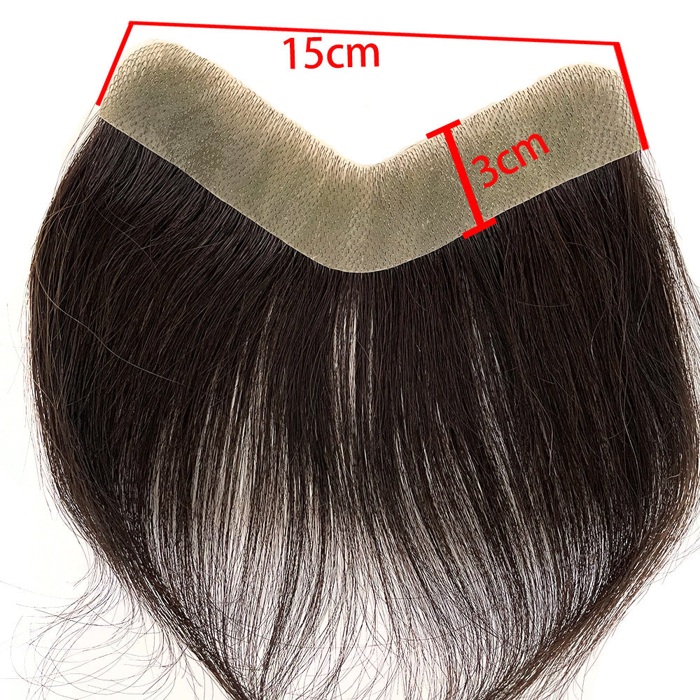 Men´s Toupee Front 15 cm-Brazilian Remy Hair