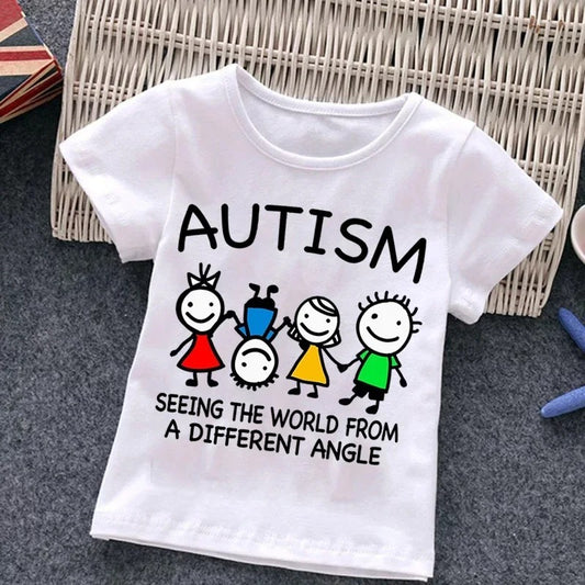 Kids With Autism T-Shirt – Puzzle Design Top for Children and Adults