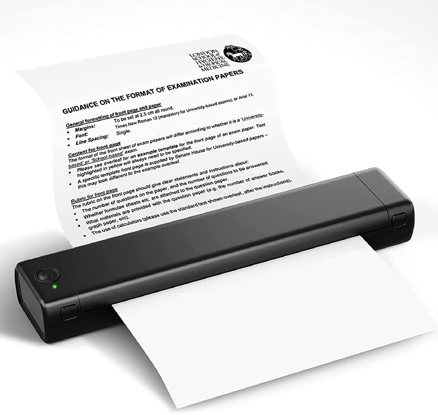 Portable Mini A4 Printer - Eco-Friendly, Ink-Free Technology for Home & Travel