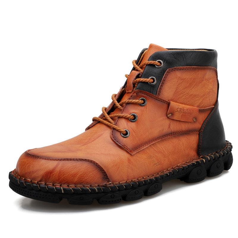 High Top Martin British Style Leather Boots men