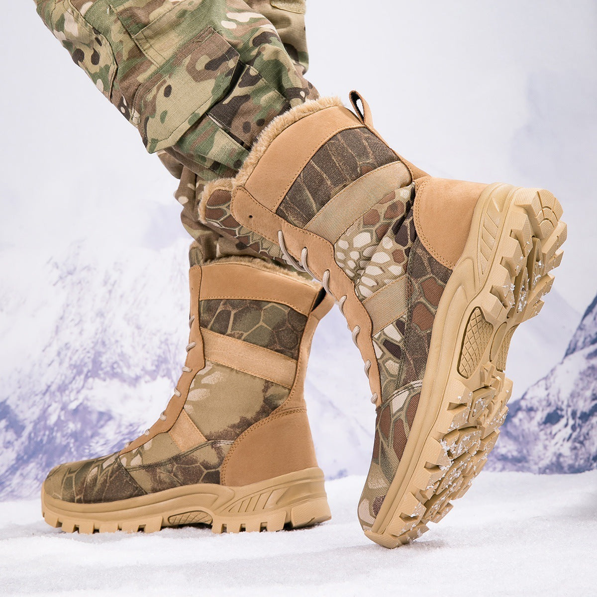 Winter Plush Thermo Cotton Boots for men