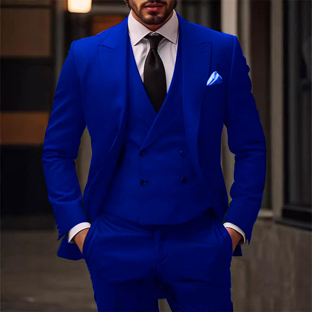 Men´s Elegant Plus Size 3 piece Suit-Cotton Blend