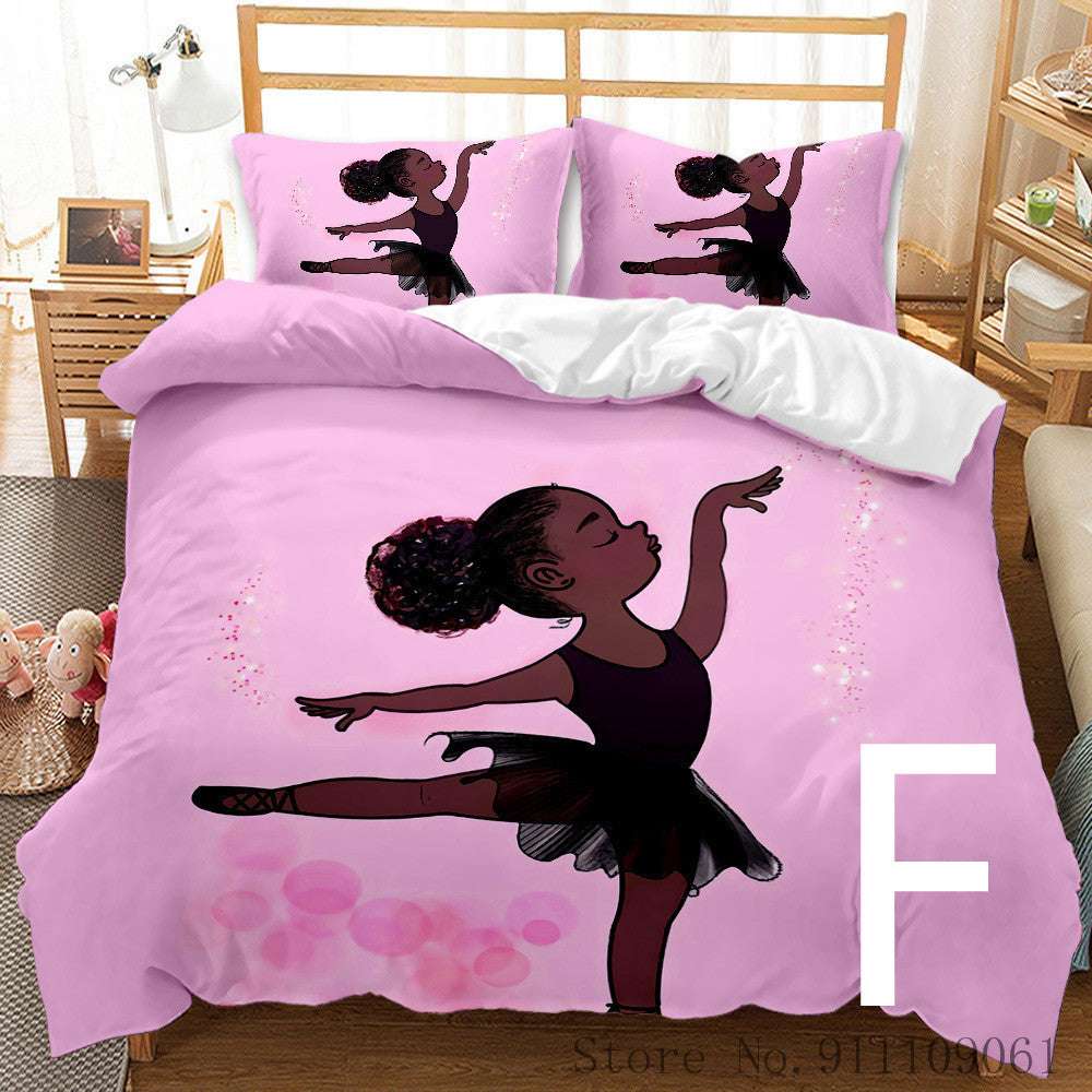 African Girl Bedding Set for Children