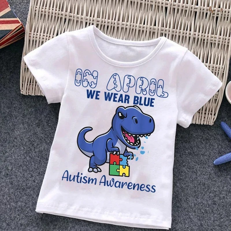 Kids With Autism T-Shirt – Puzzle Design Top for Children and Adults