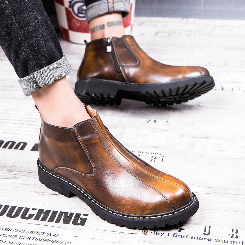 Men´s Martin Boots-Retro Cowhide Leather Boots