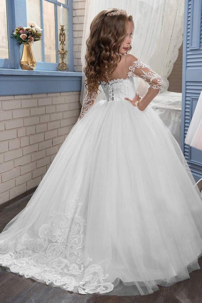 Fashion Princess Kids Tuxedo Wedding Dress Costume – Safe & Elegant Girls Gown for Special Occasions