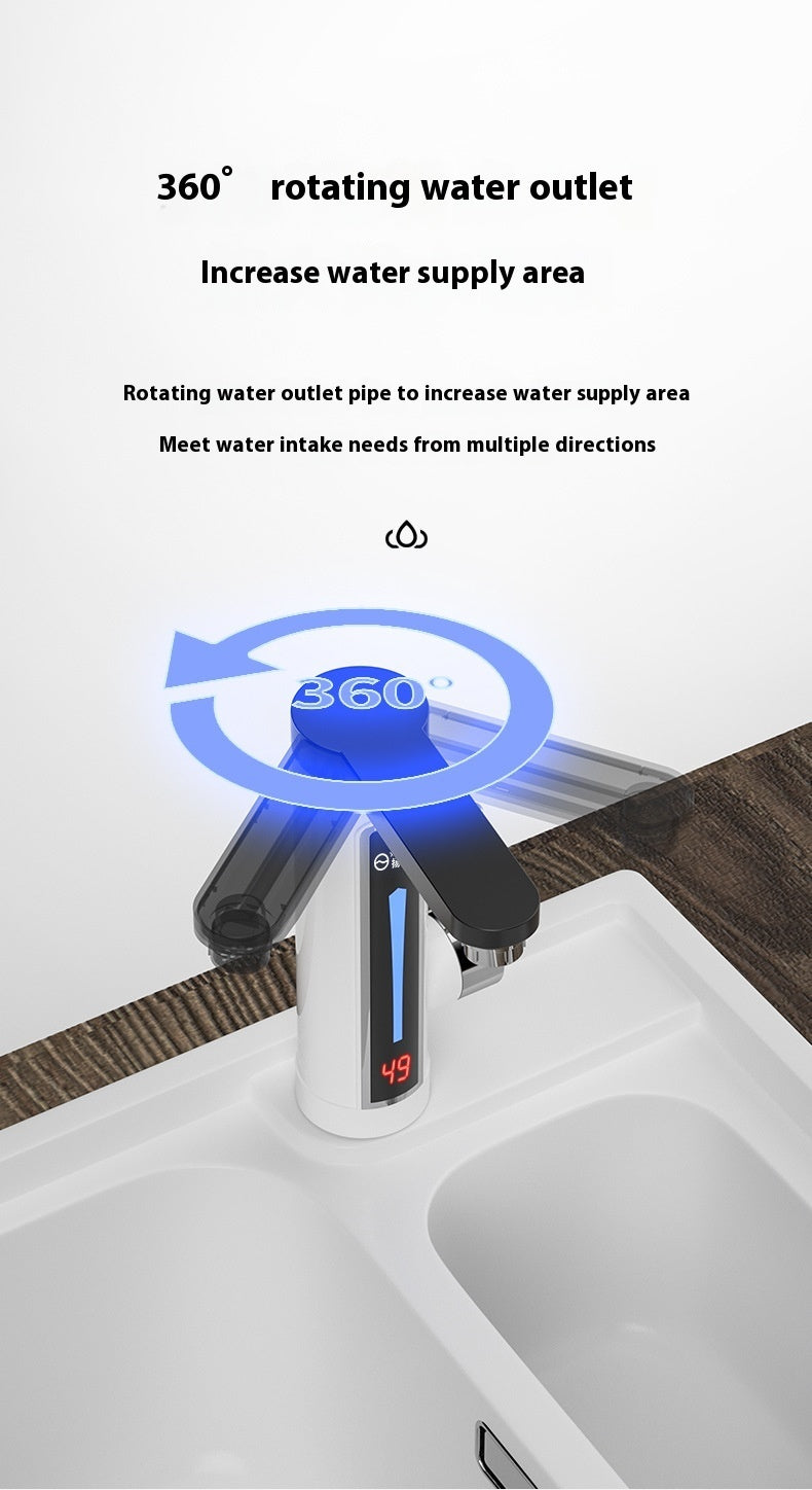 Instant Electric Faucet with Heating - Efficient Hot Water Solution for Kitchen & Bathroom