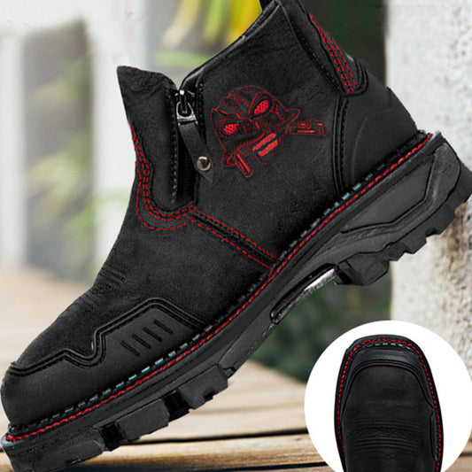 Men Leather Snow Boots