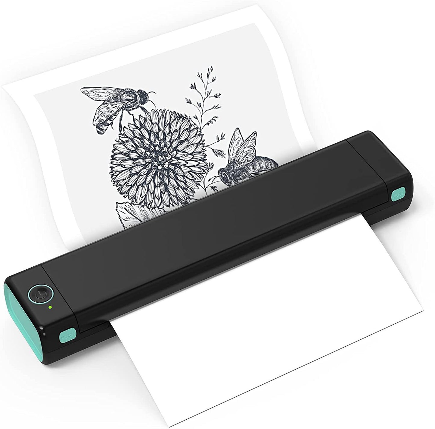 Portable Mini A4 Printer - Eco-Friendly, Ink-Free Technology for Home & Travel