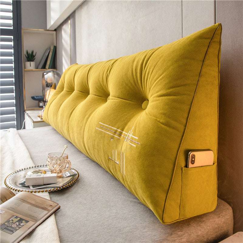 Pillow Soft Triangular Sofa Back Cushion – Removable and Washable