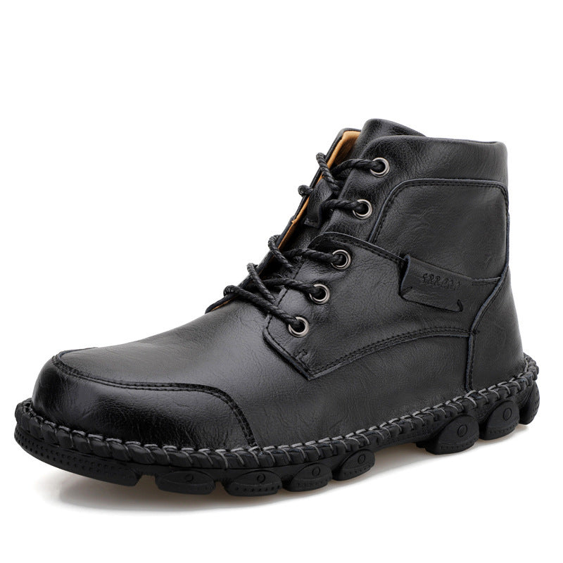 High Top Martin British Style Leather Boots men